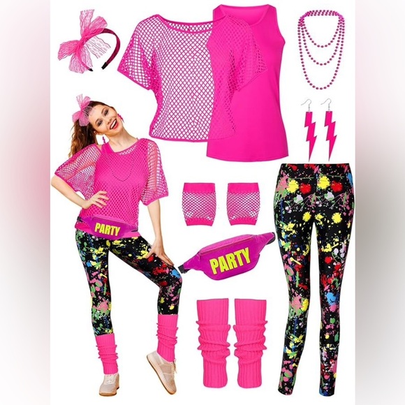 Vibrant Pink Party Outfit Set - Picture 1 of 3